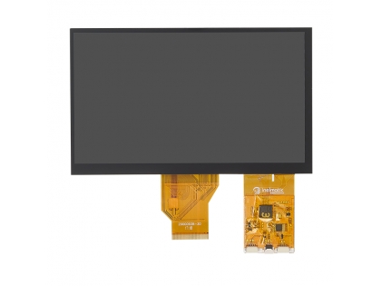 7寸液晶屏 配電容觸摸 群創(chuàng)玻璃短排 800*480分辨率